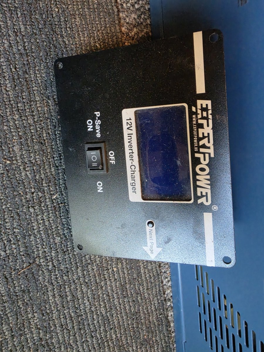 ExpertPower IVOCH3KWDP 3000W Pure Sine Wave Inverter Charger 12V, Auto Transfer Switch, w/ Remote (Used, Works, Screen Readout Dead), image 3