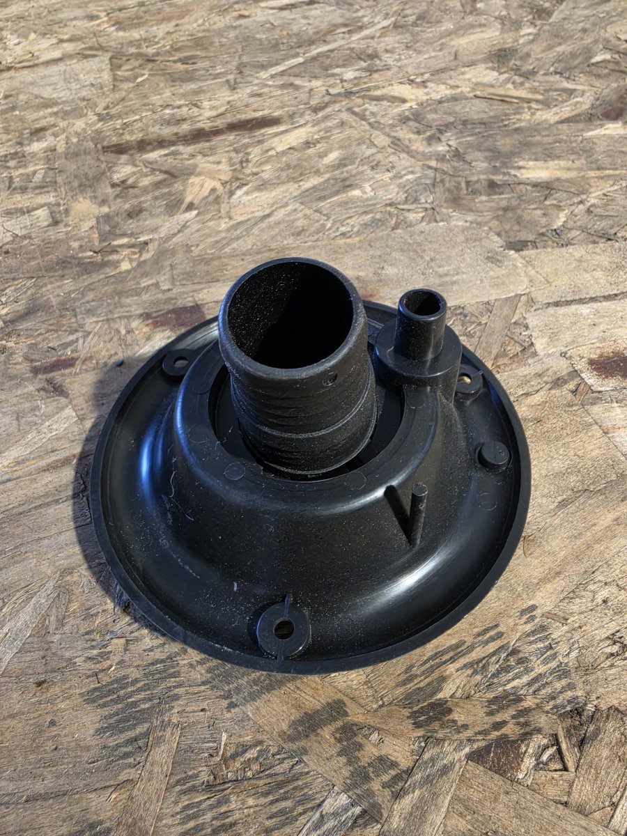 B&B Molders 222 Non-Pressure RV Gravity Water Fill Inlet, Black w/ Tethered Cap (New), image 4
