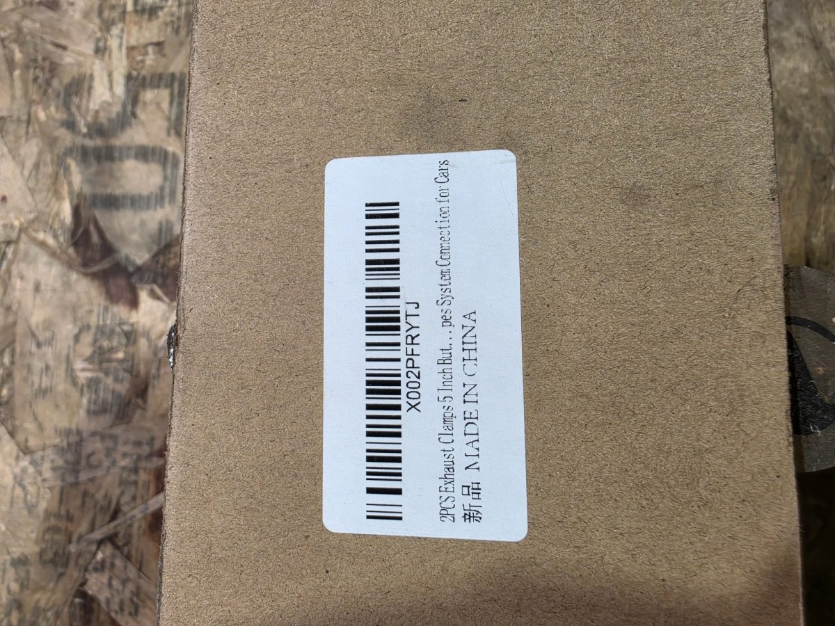 5" Stainless Butt Joint Exhaust Band Clamps, 2-Pack (New in Box), image 2