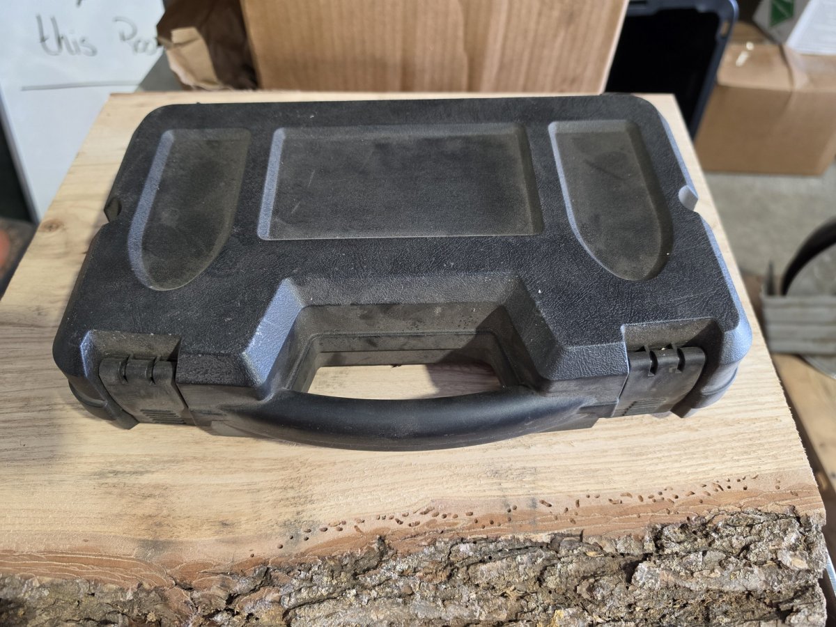 Black Hard Pistol Case with Egg-Crate Foam, Single Handgun (New), image 2
