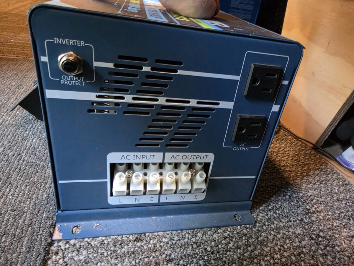 ExpertPower IVOCH3KWDP 3000W Pure Sine Wave Inverter Charger 12V, Auto Transfer Switch, w/ Remote (Used, Works, Screen Readout Dead), image 5