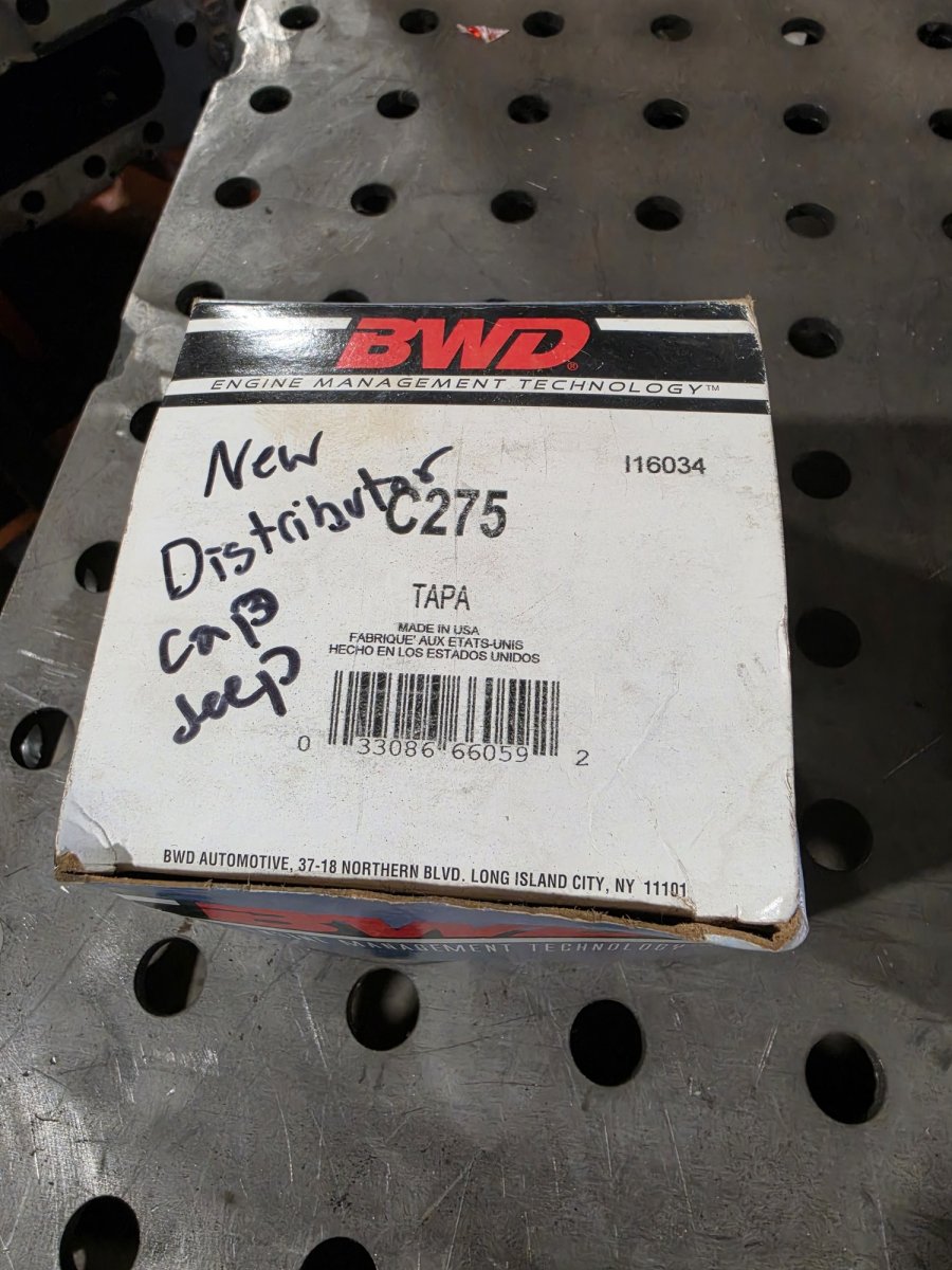 BWD C275 Distributor Cap – New Old Stock (Jeep 4.0L I6)