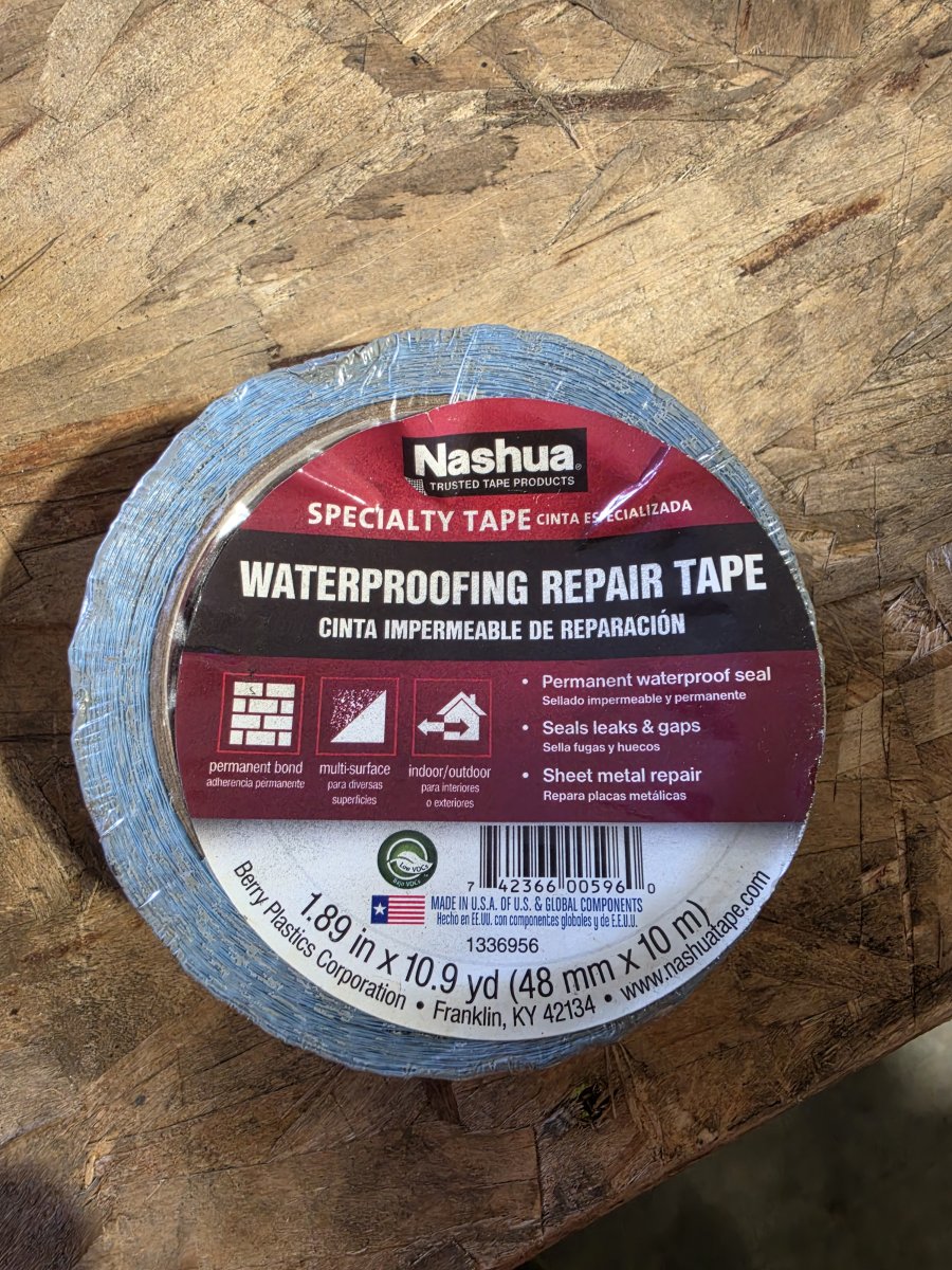 Nashua Waterproofing Repair Tape — 1.89 in x 10.9 yd