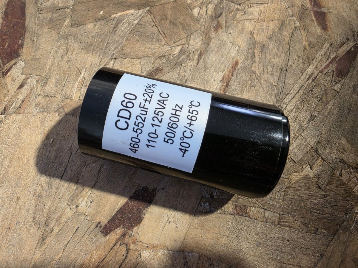 CD60 Motor Start Capacitor 460-552uF 110-125VAC 50/60Hz (New)
