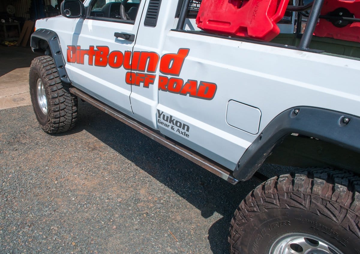Rock Sliders – Long Bed – Jeep Comanche MJ (1985–1992)