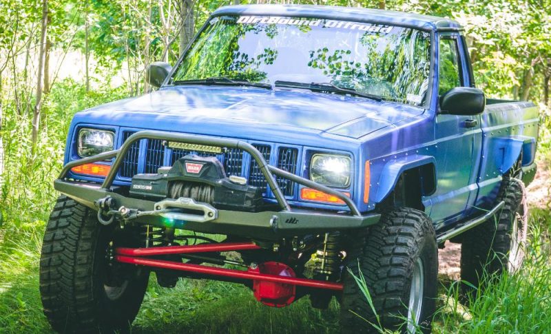 Manta Ray Front Winch Bumper | Pre Runner Hoop | Jeep XJ/MJ - DirtBound Offroad