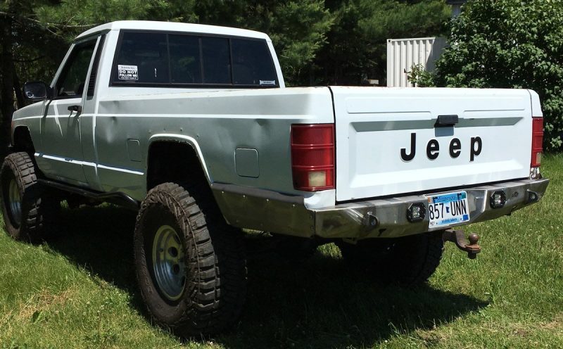 Manta Ray Rear Bumper - Jeep Comanche MJ - DirtBound Offroad