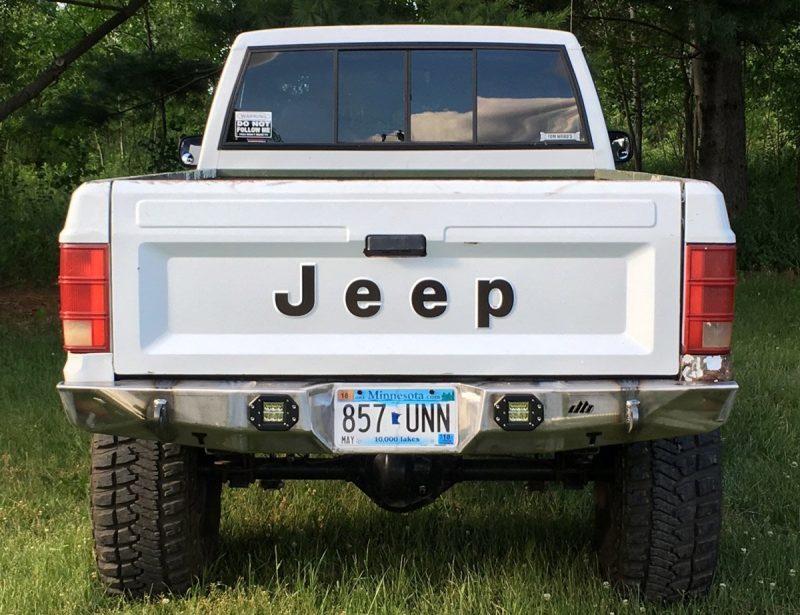 Manta Ray Rear Bumper - Jeep Comanche MJ - DirtBound Offroad