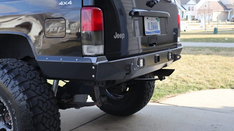 Rock Bruiser Rear Bumper | Cut-n-Fold | Jeep Cherokee XJ - DirtBound Offroad